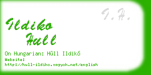 ildiko hull business card
